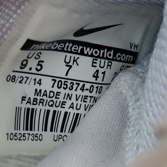 Nike Roshe Kaishi Print Womens Gray Sneakers Shoes Lace-up 705374-010 Size 9.5 - Picture 10 of 10